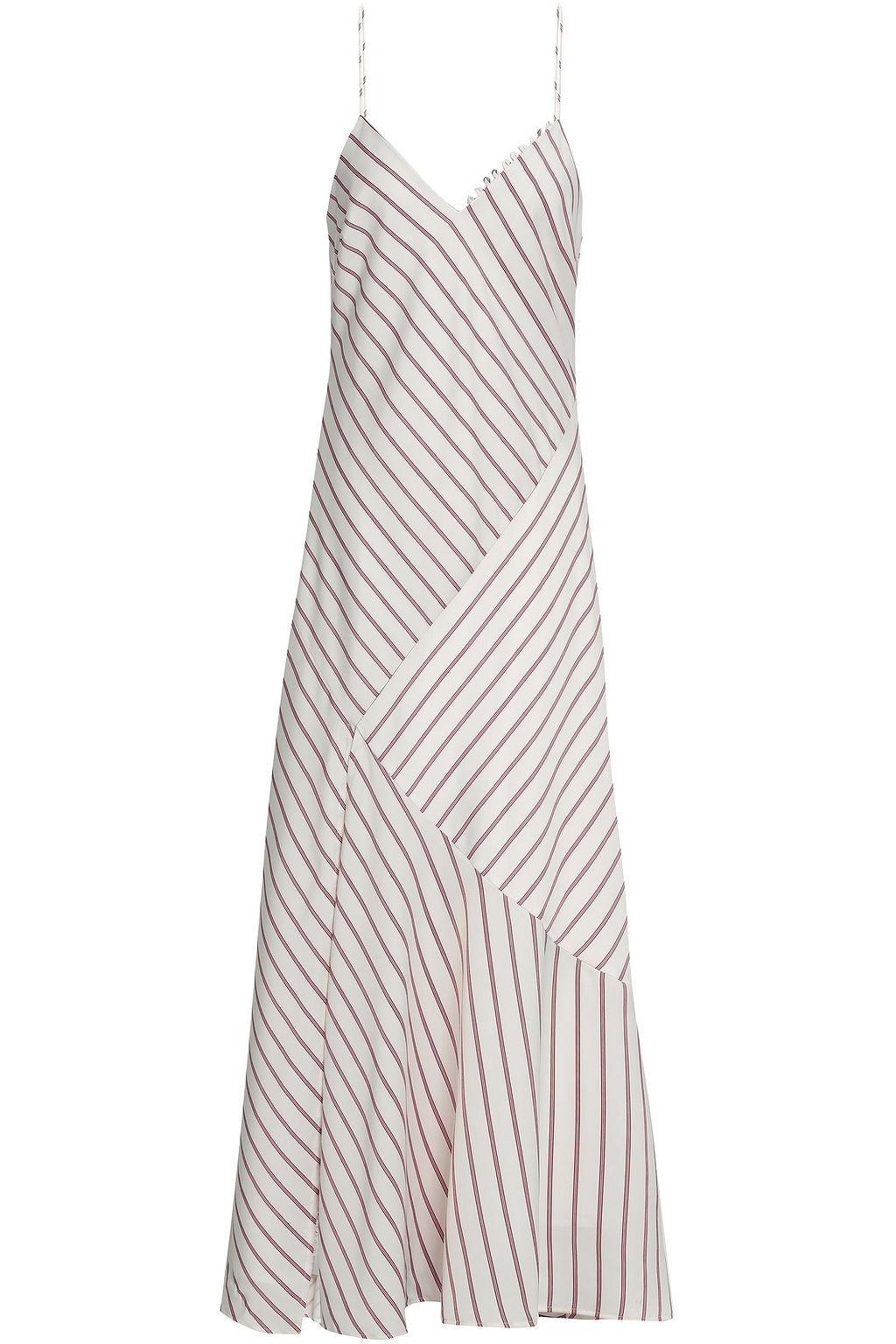 white maxi slip dress