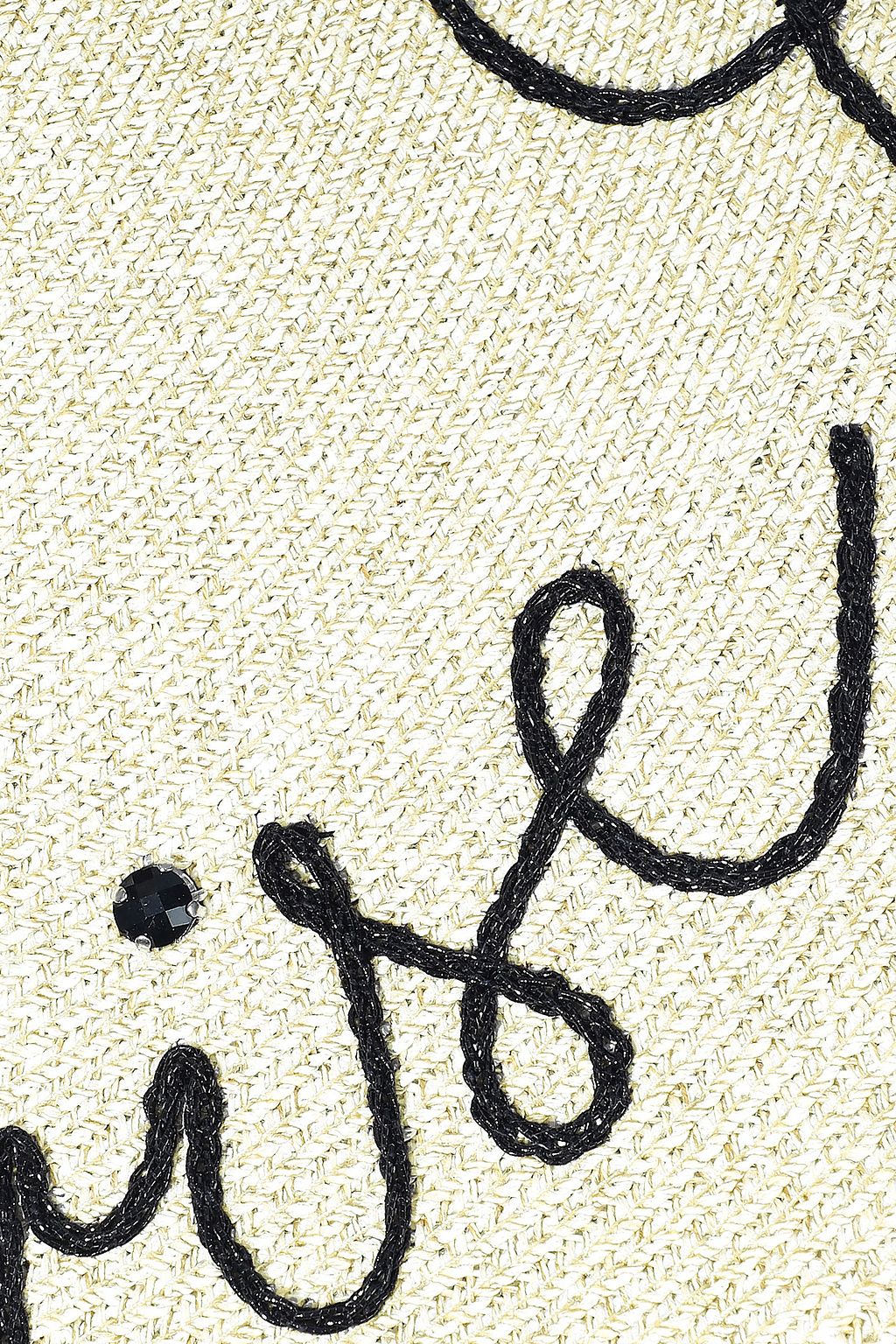 EUGENIA KIM Bunny embroidered paper-blend sunhat