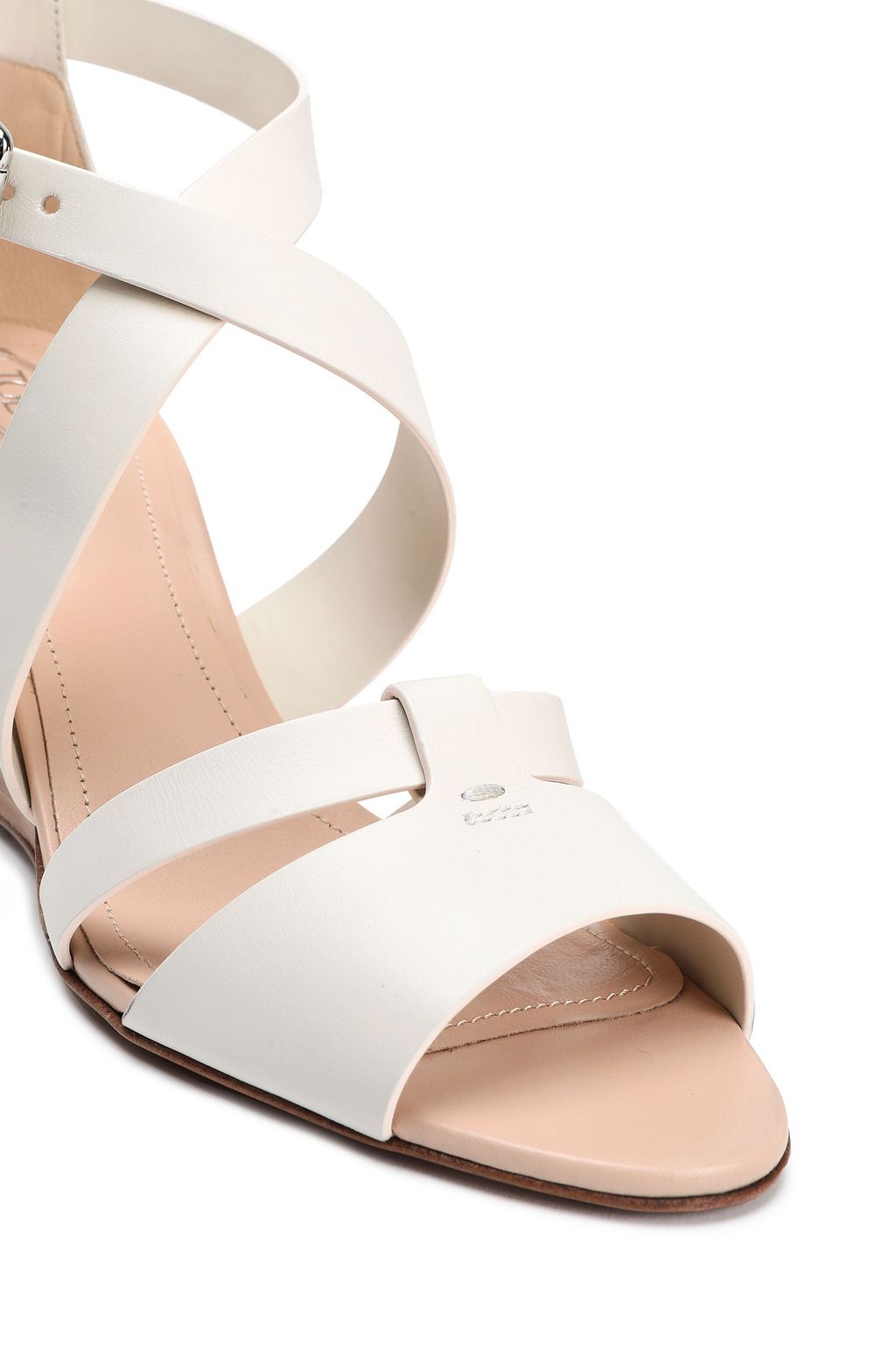 TOD'S Leather wedge sandals