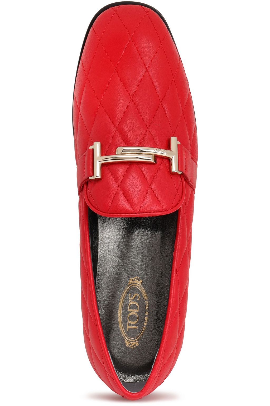tod's double t quilted loafers