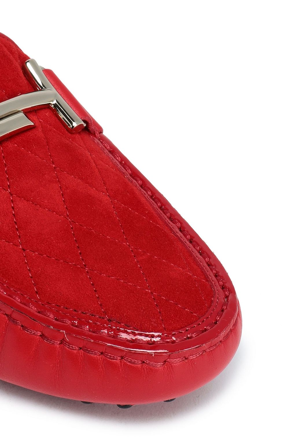 tod's double t quilted loafers