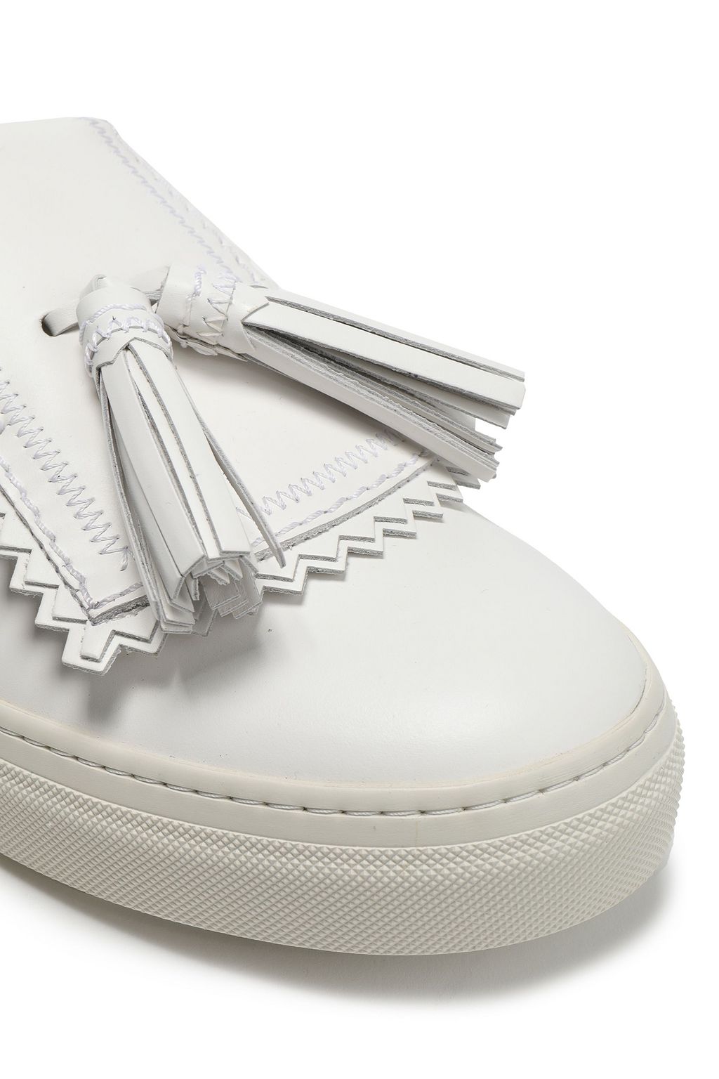 TOD'S Tasseled leather slip-on sneakers