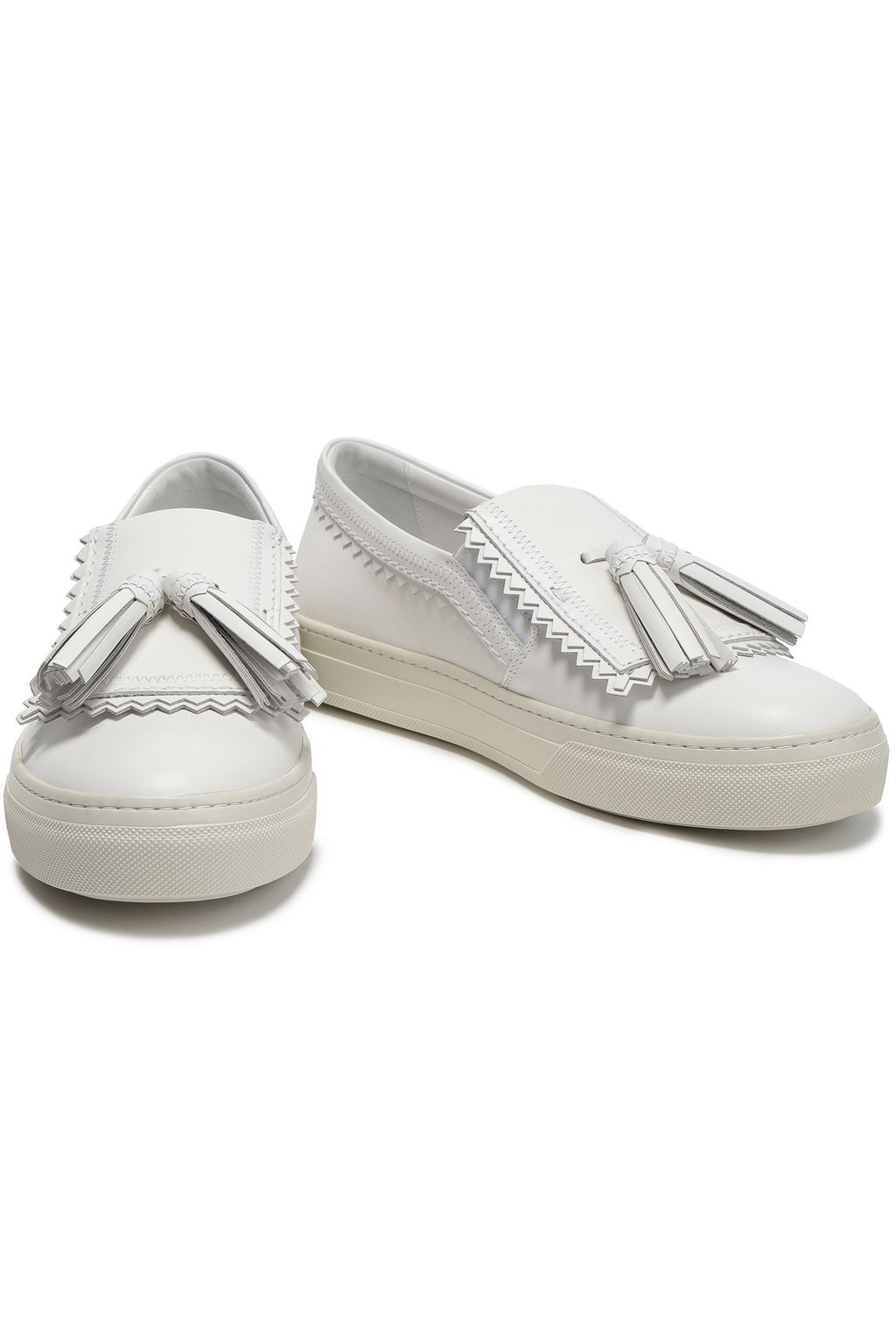 TOD'S Tasseled leather slip-on sneakers