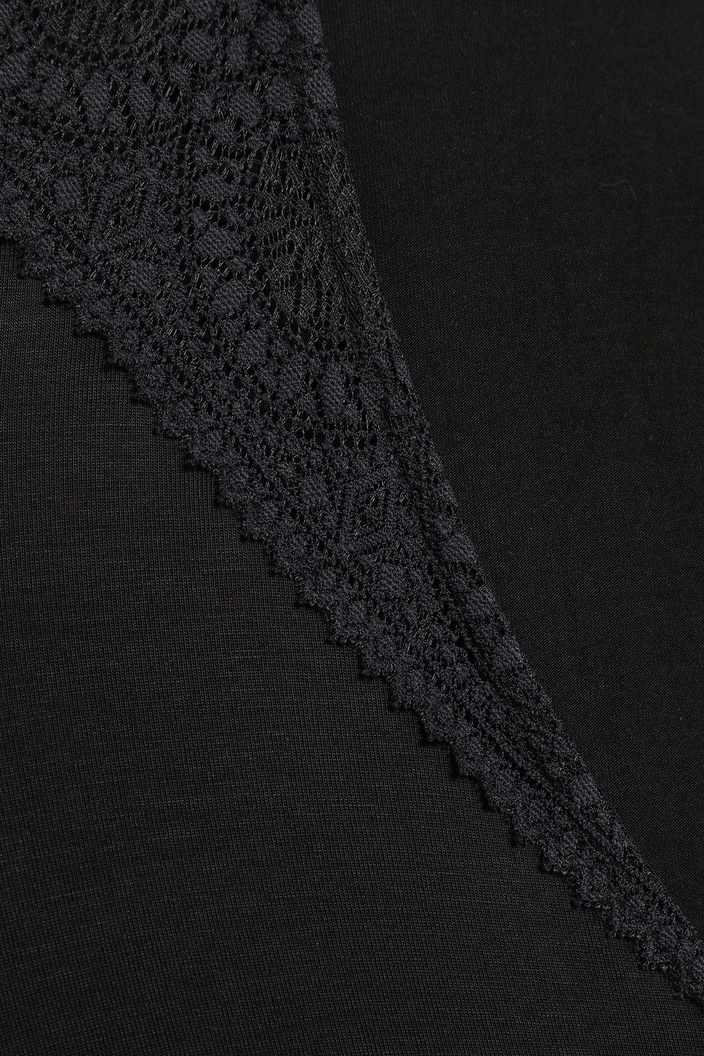 COSABELLA Lace-trimmed stretch-jersey robe