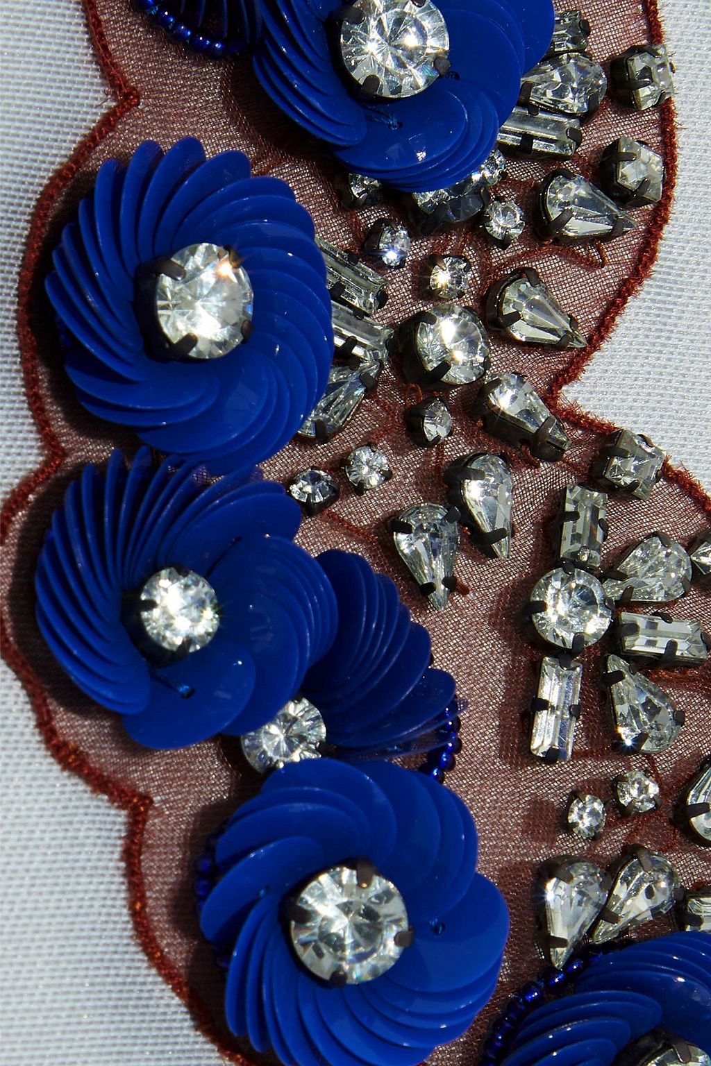 STELLA MCCARTNEY Embellished duchesse-satin mini dress