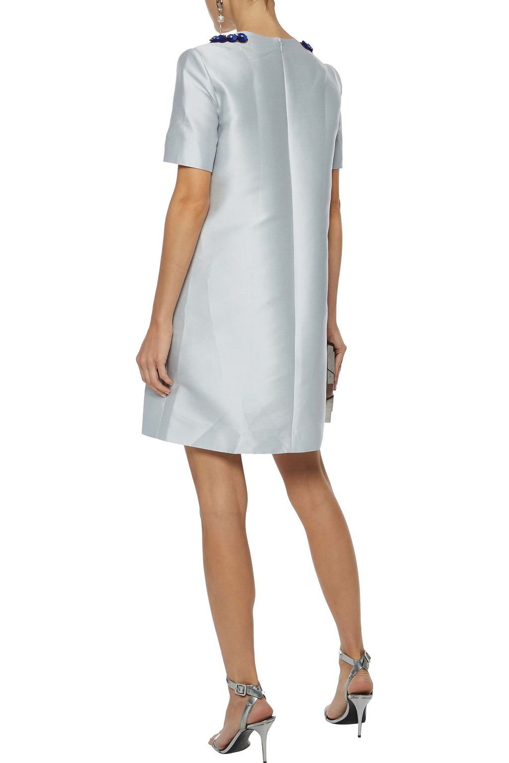 STELLA MCCARTNEY Embellished duchesse-satin mini dress