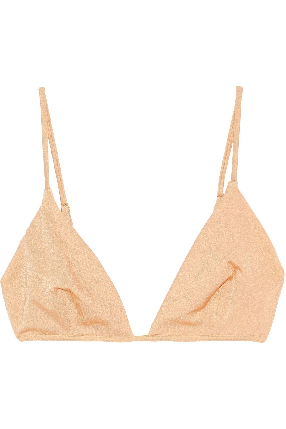beige triangle bikini