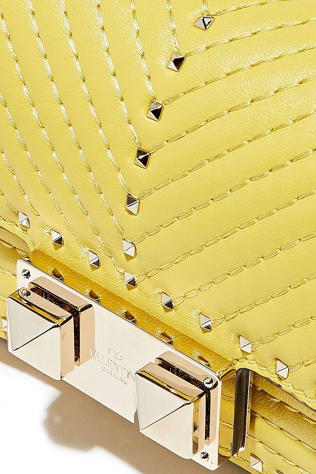 VALENTINO GARAVANI Studded quilted leather shoulder bag THE