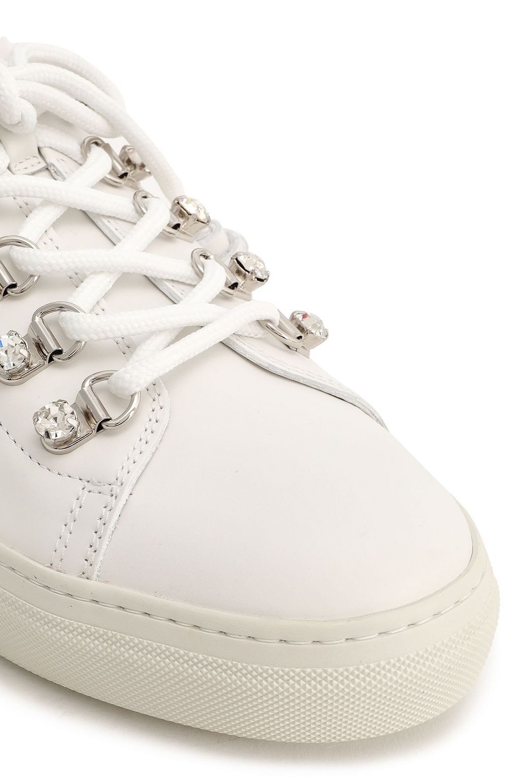 TOD'S Embellished leather sneakers