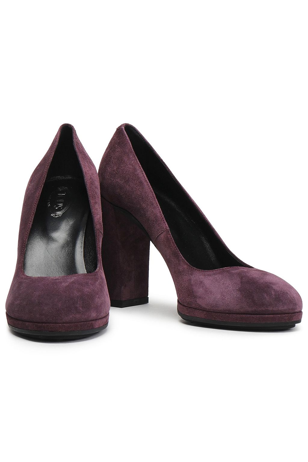TOD'S Suede platform pumps
