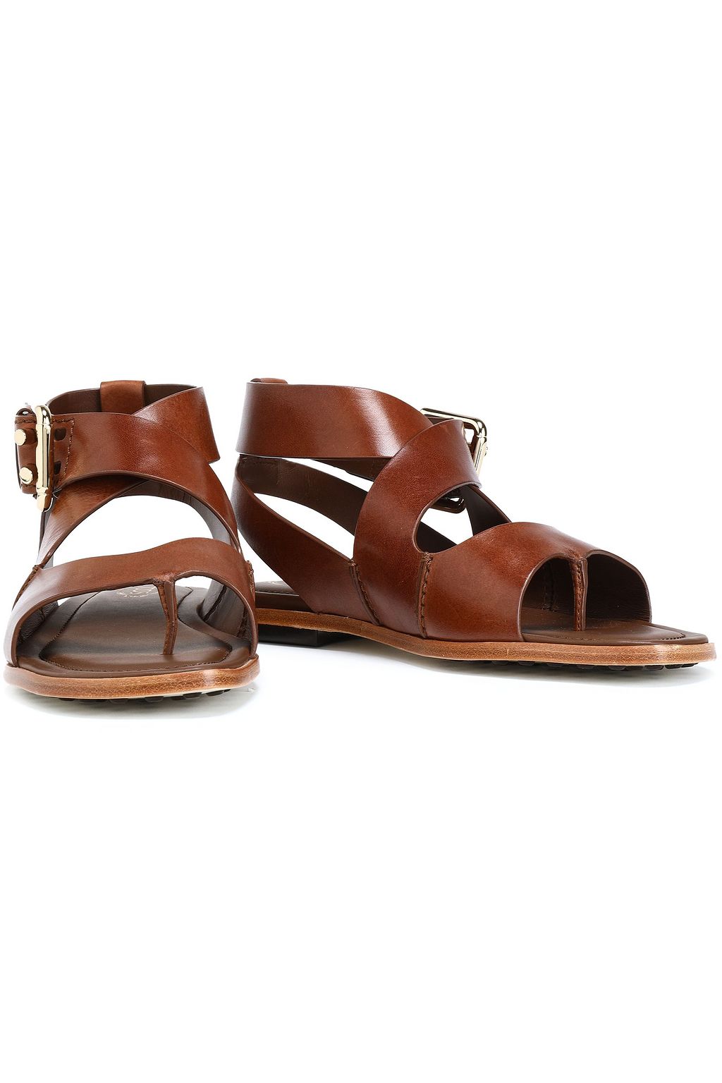 TOD'S カットアウト レザー サンダル