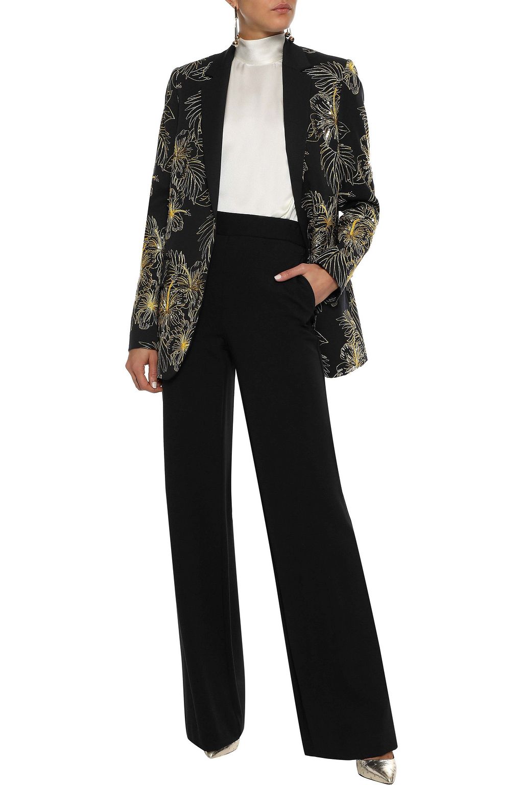 STELLA MCCARTNEY Embellished wool blazer