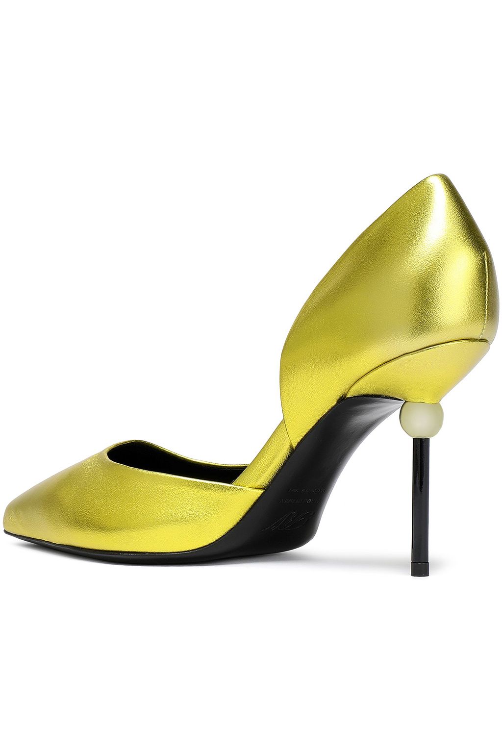 ROGER VIVIER Metallic leather pumps