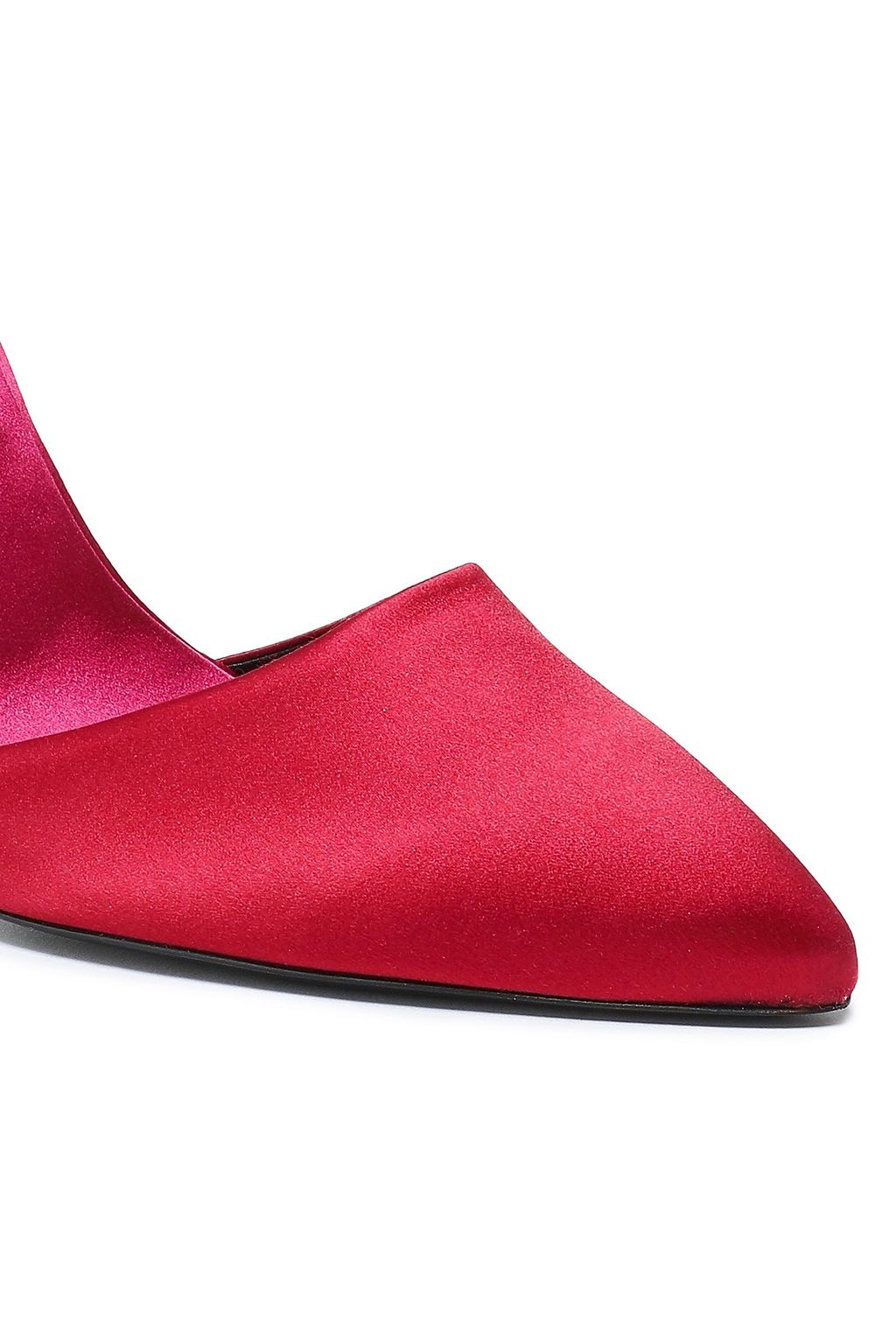 ROGER VIVIER Danza クリスタル＆リボン付き サテン パンプス