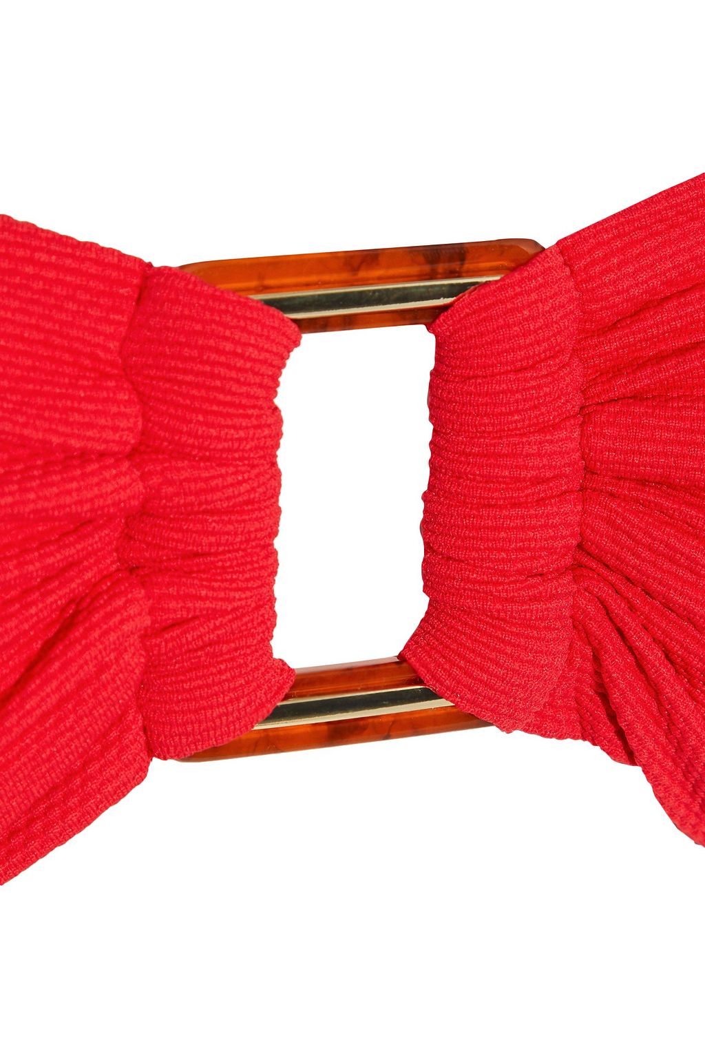 MELISSA ODABASH Angola embellished stretch-piqué bandeau bikini top