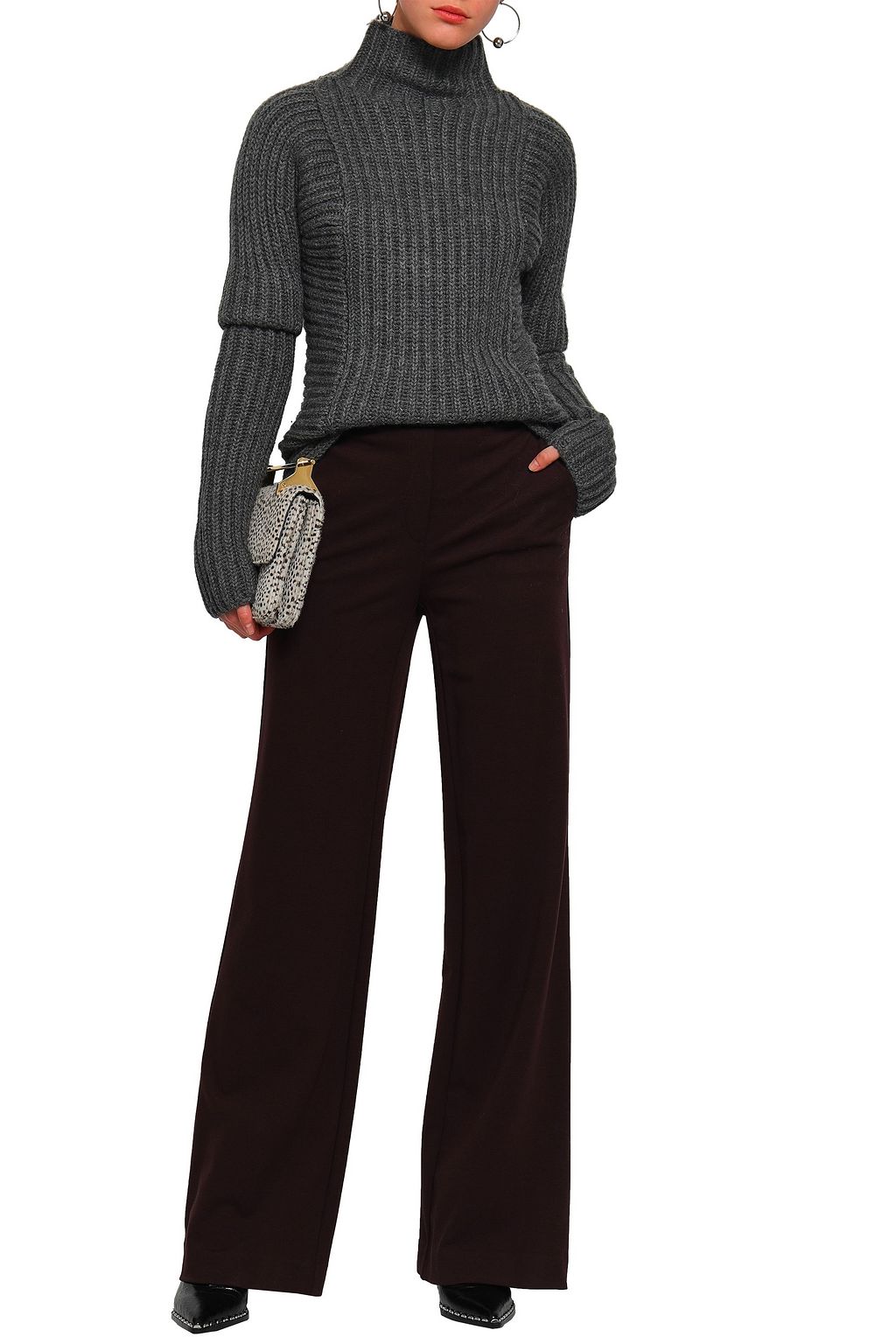 VICTORIA BECKHAM Ribbed alpaca and wool-blend sweater