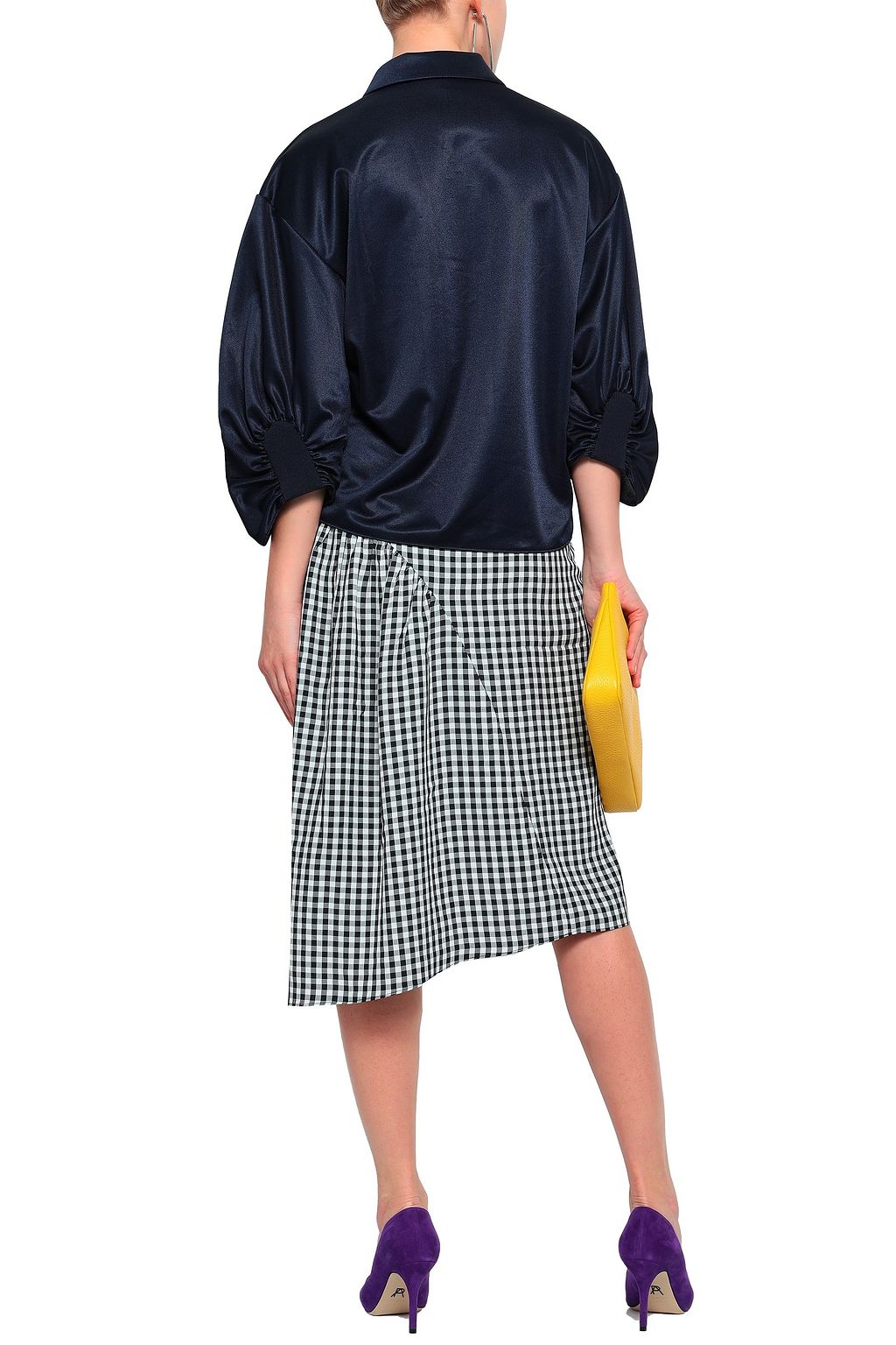 TIBI Piqué blouse
