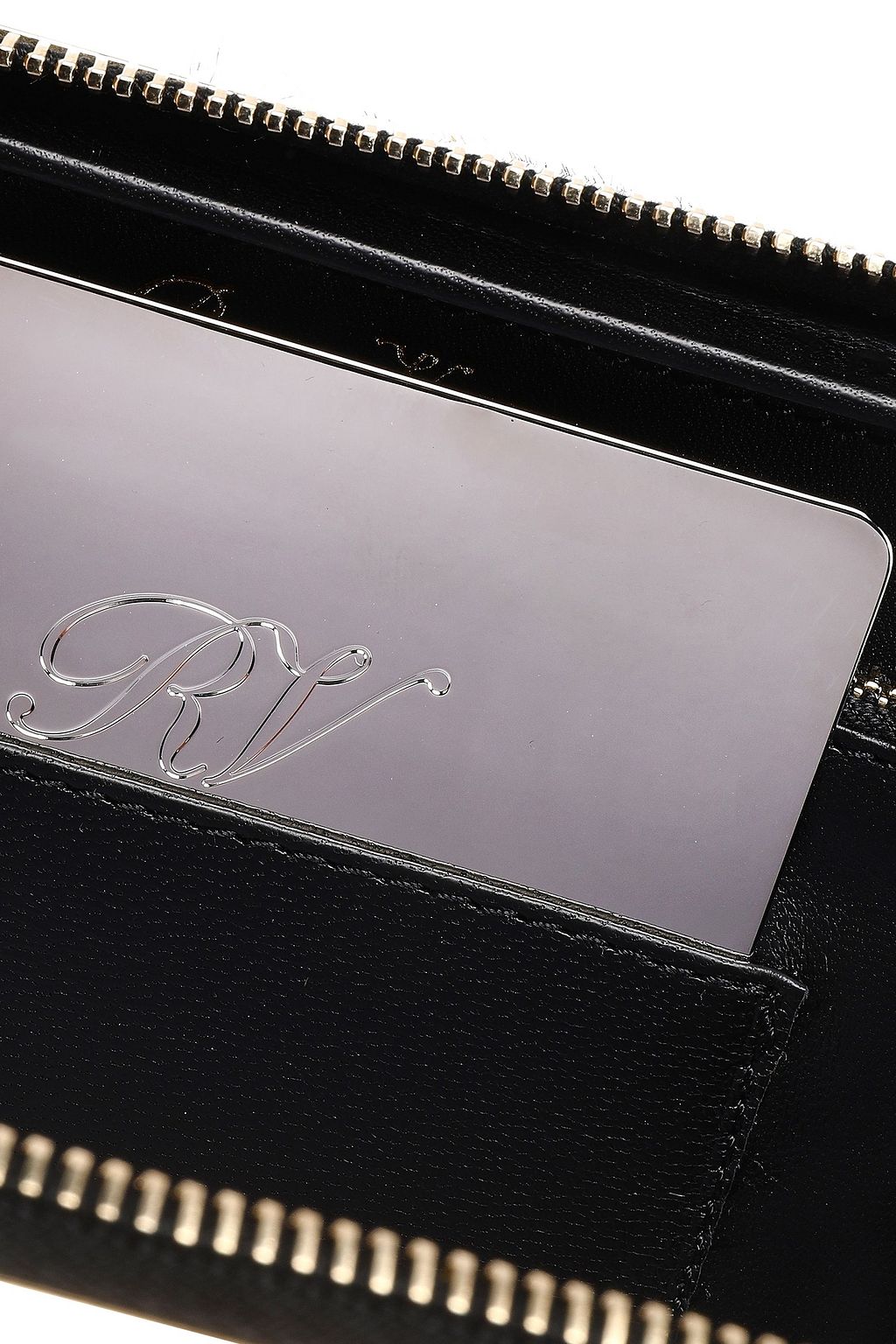 ROGER VIVIER Houndstooth calf hair clutch