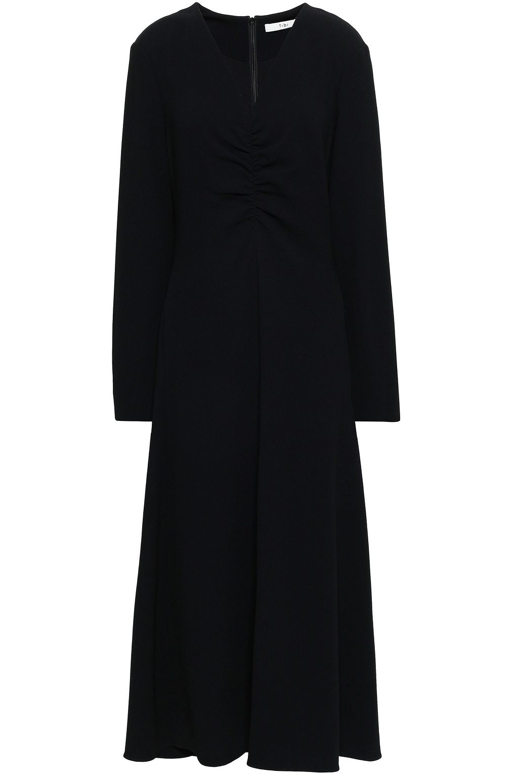tibi crepe midi dress