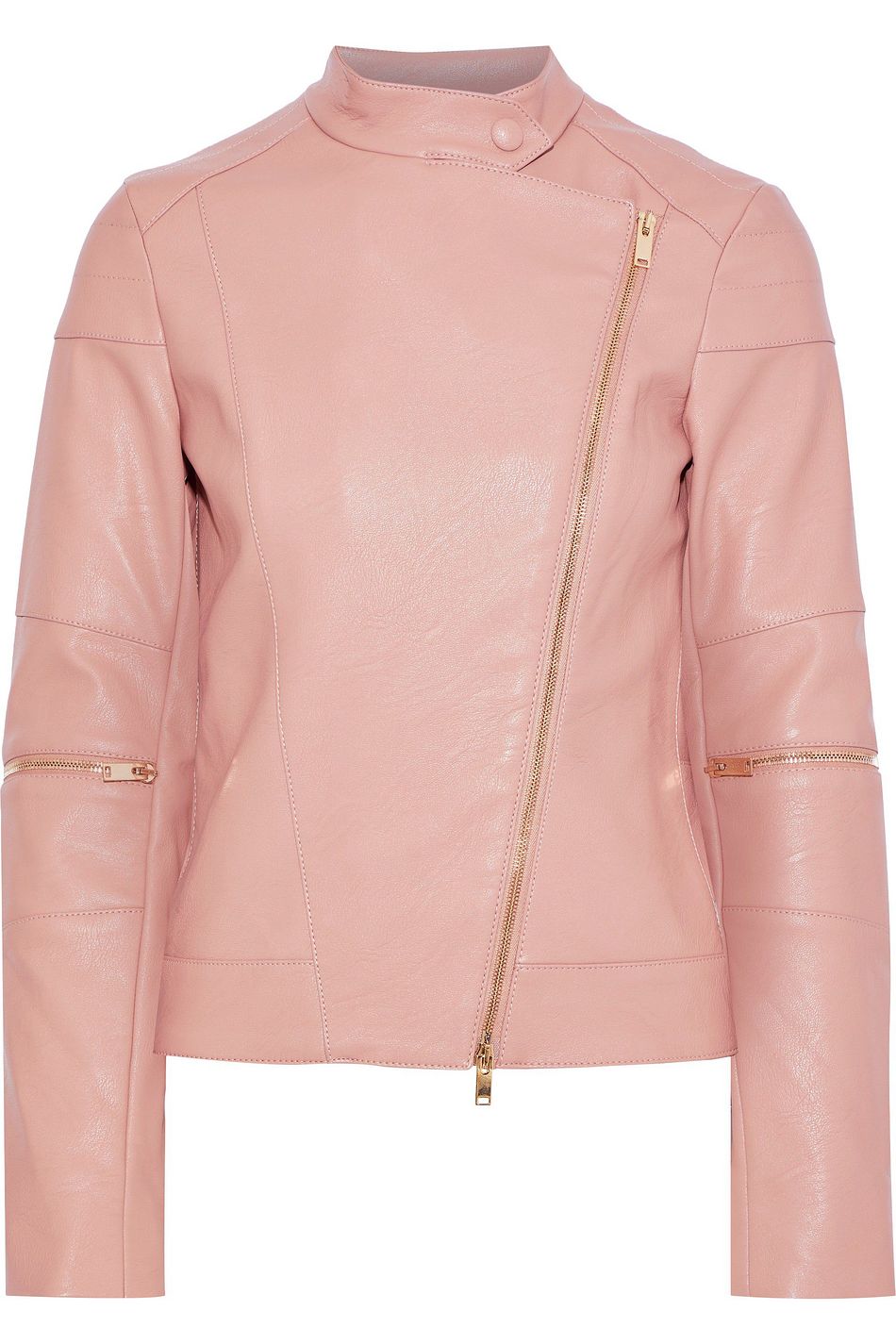 Baby Pink Victoire Faux Leather Biker Jacket Up To 70 Off Victoire Faux Leather Biker Jacket