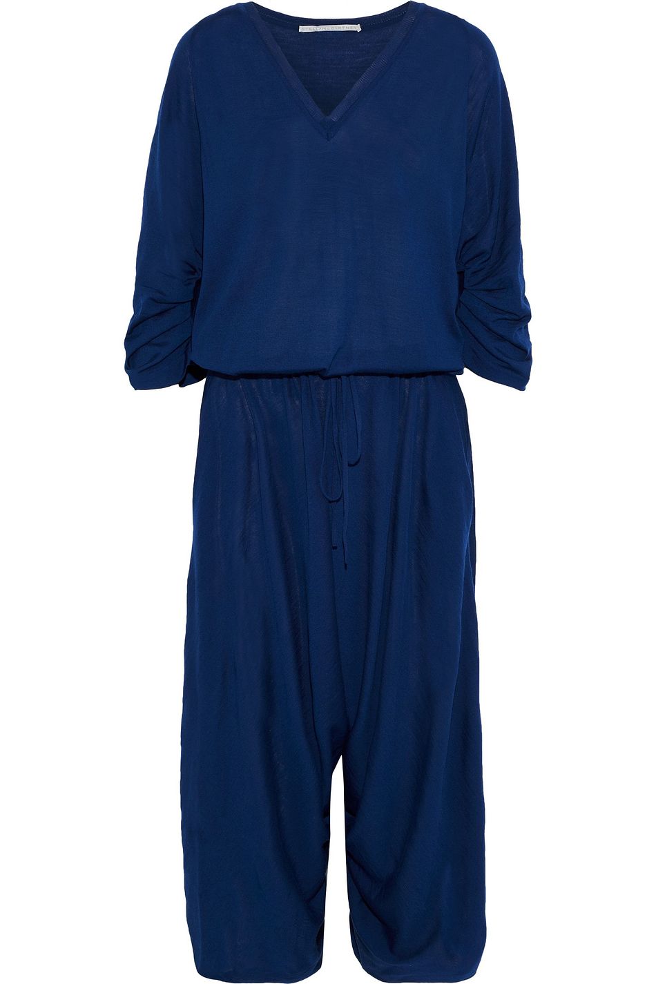 cropped jersey jumpsuit