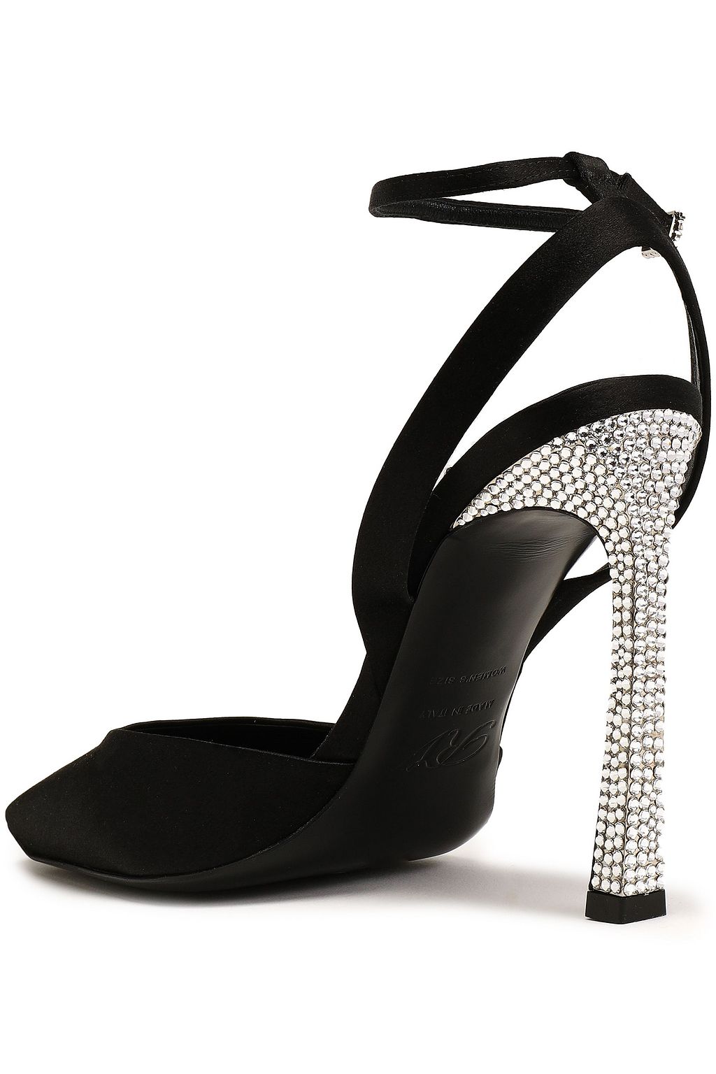 ROGER VIVIER حذاء بمب من الساتان المزين