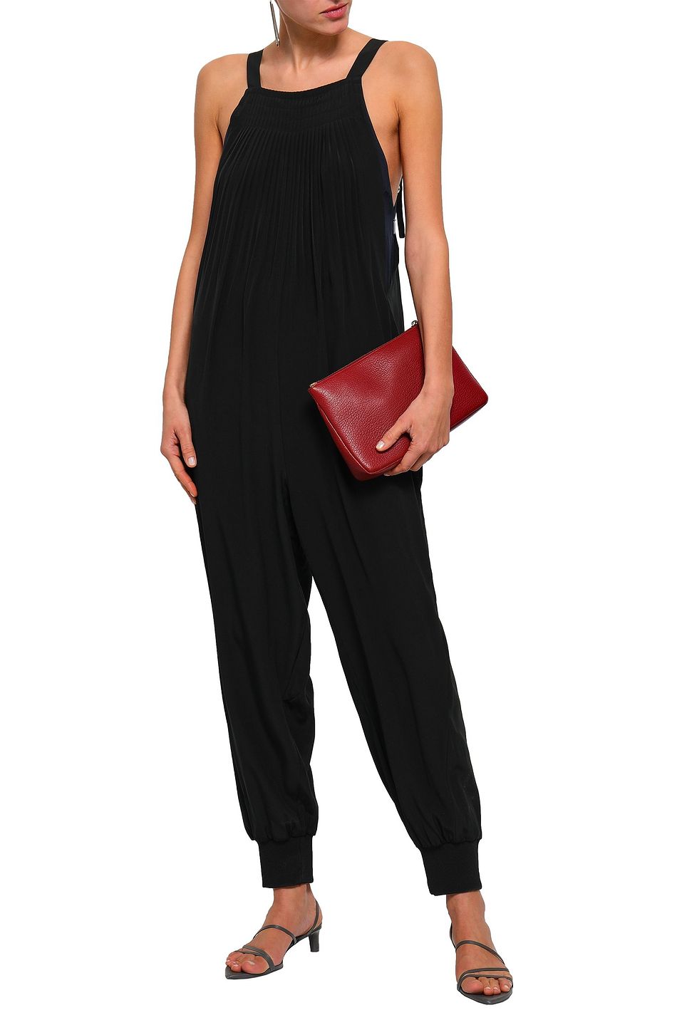 tibi silk jumpsuit