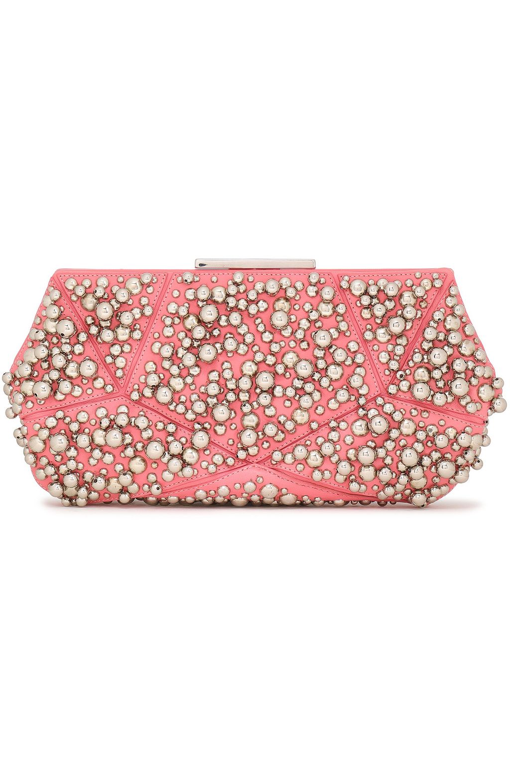 ROGER VIVIER Studded leather clutch THE OUTNET