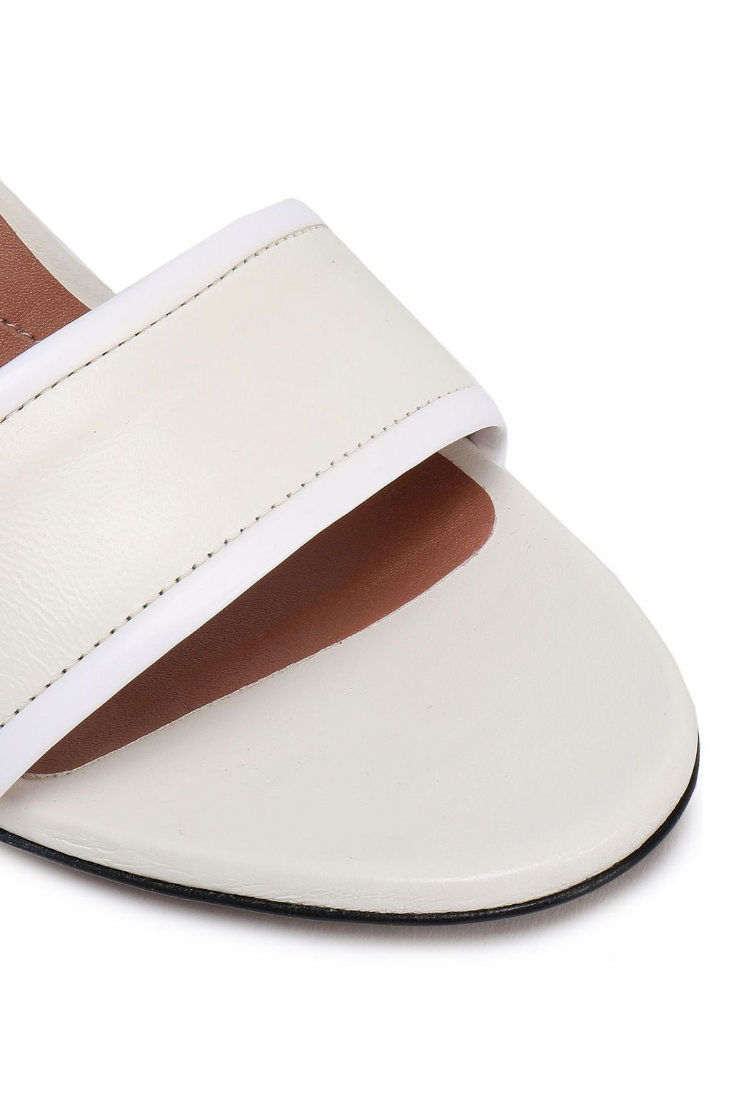 MARNI Patent-trimmed leather sandals