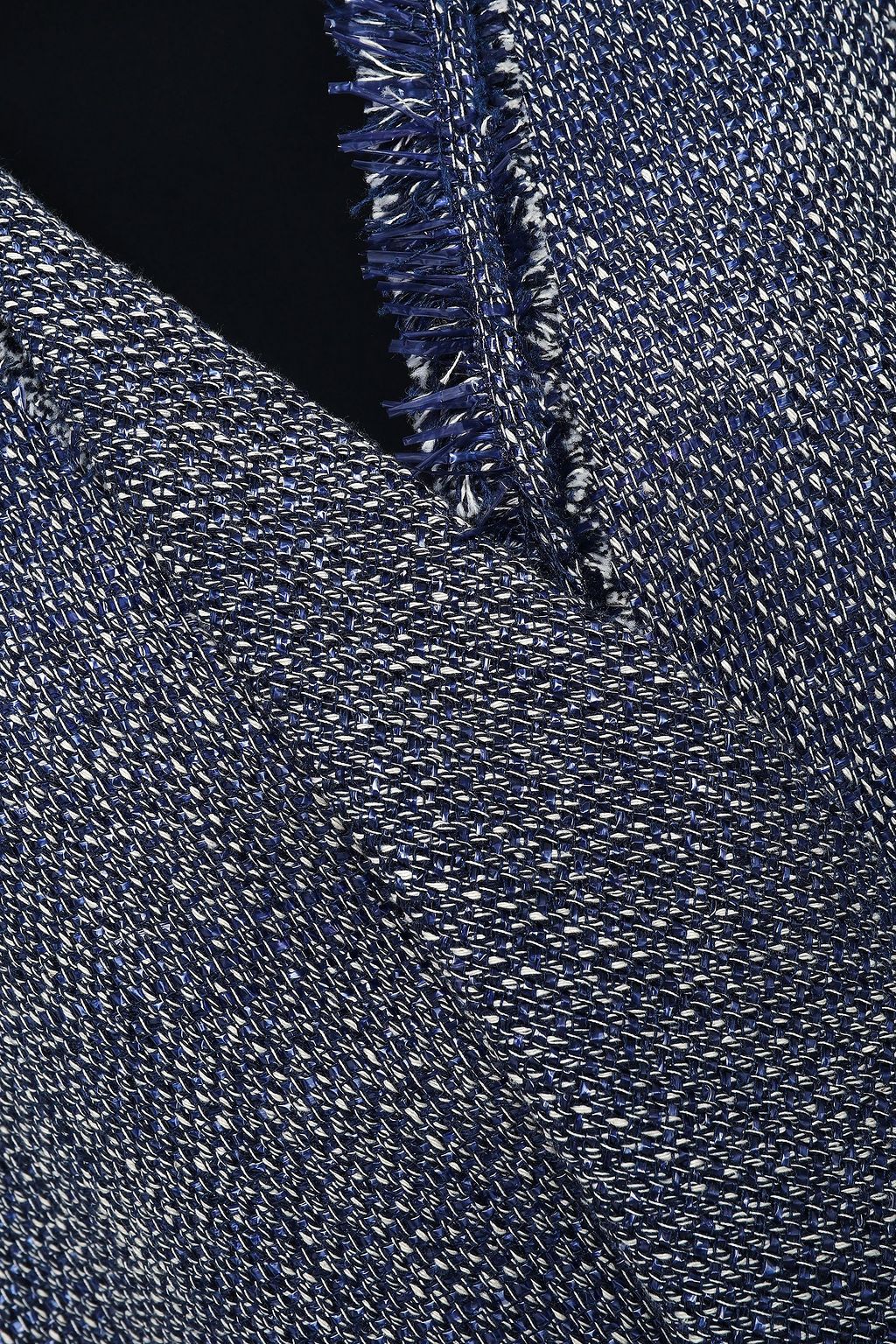 ROLAND MOURET Frayed cotton-blend tweed jacket