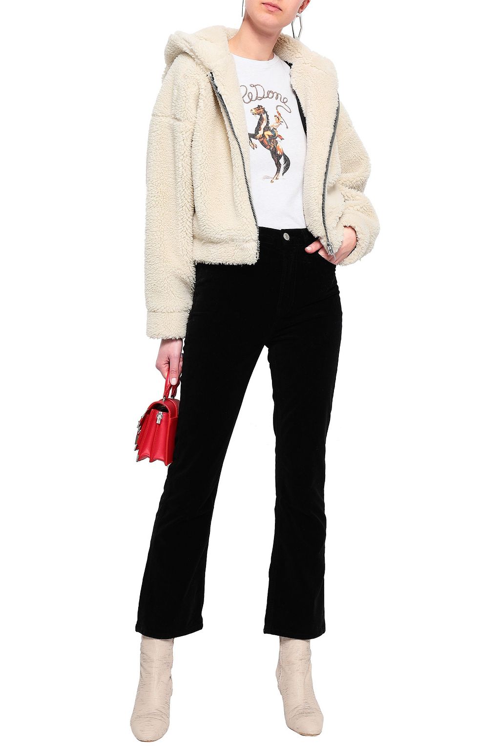 RE/DONE Velvet kick-flare pants