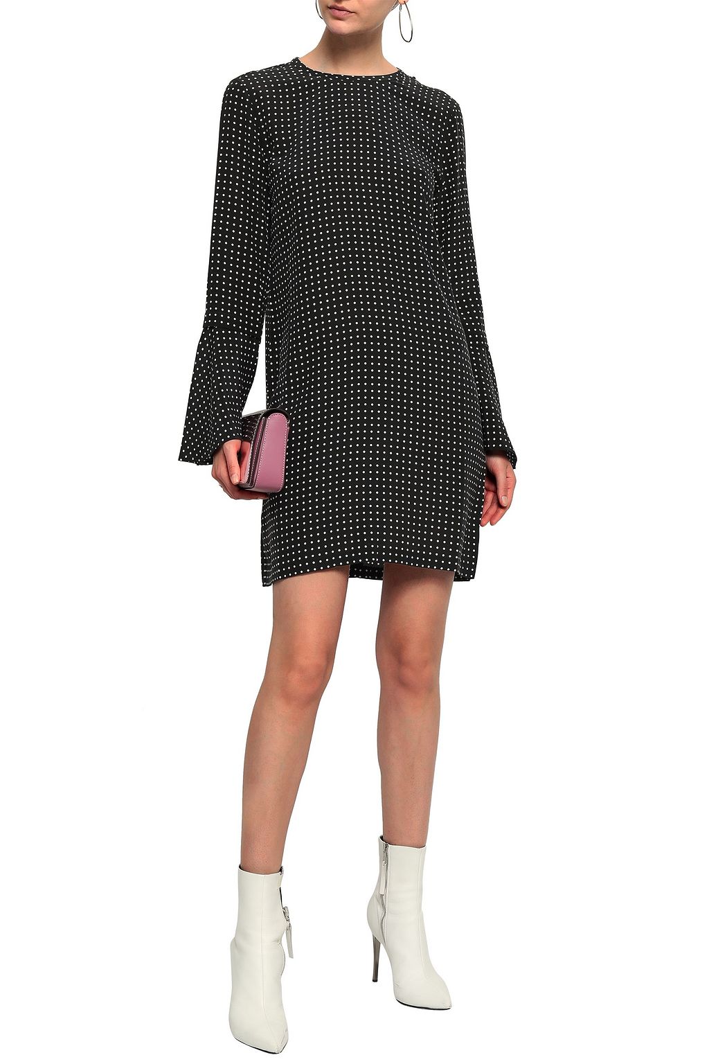 EQUIPMENT Mari polka-dot washed-silk mini dress