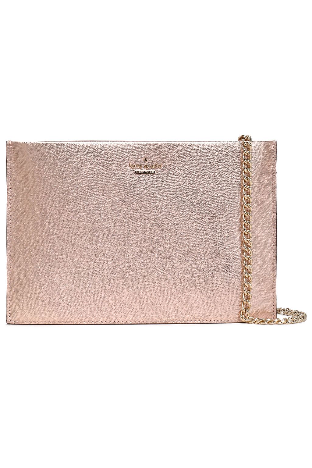 designer rose gold clutch bag