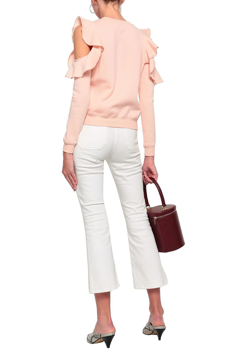 rebecca minkoff gracie cold shoulder sweatshirt