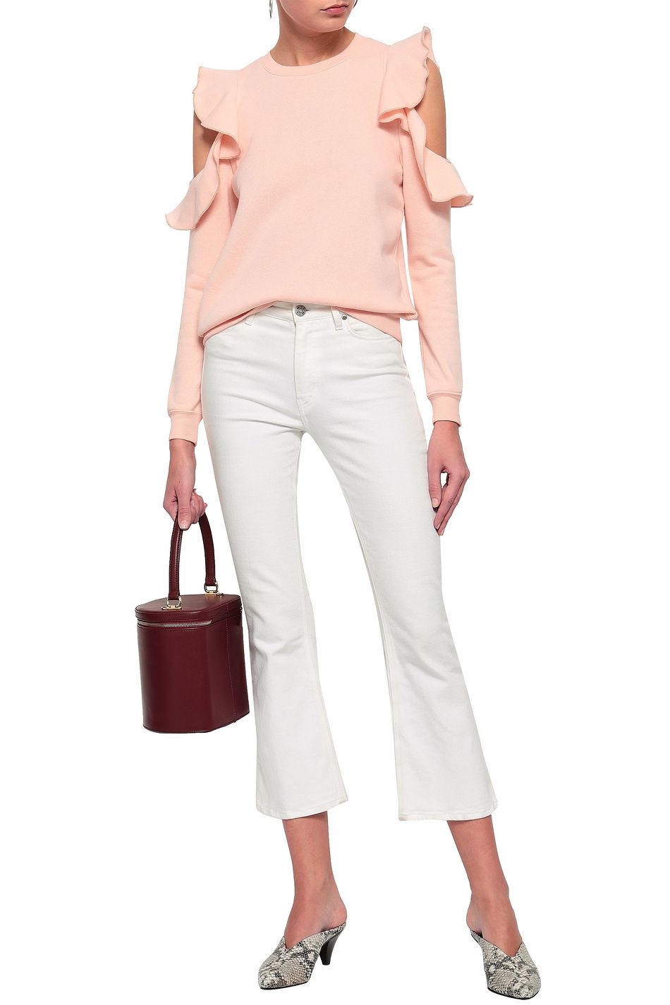 rebecca minkoff gracie cold shoulder sweatshirt