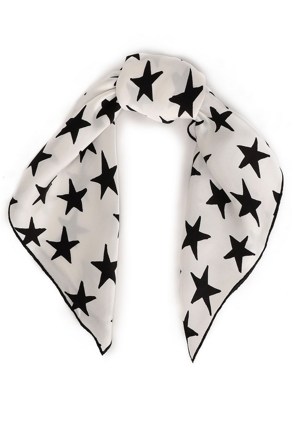 printed satin scarf