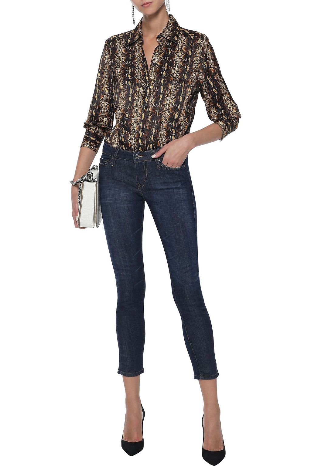 IRO Alysond cropped low-rise skinny jeans