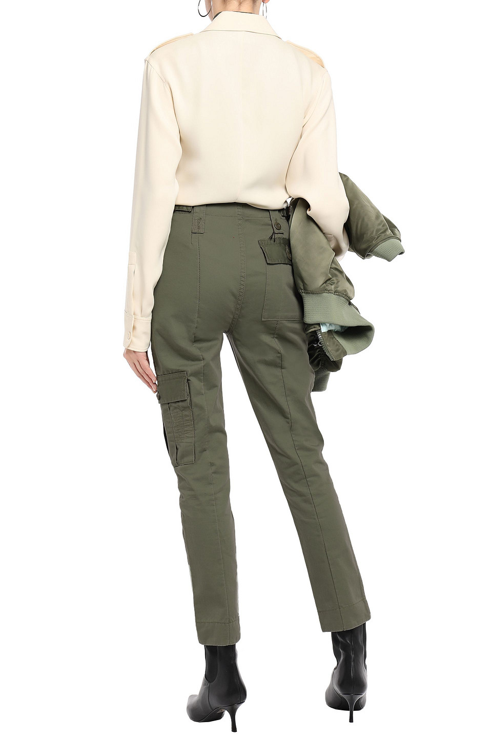  Marc Jacobs - Cotton-gabardine Slim-leg Pants - Green - Us 2 