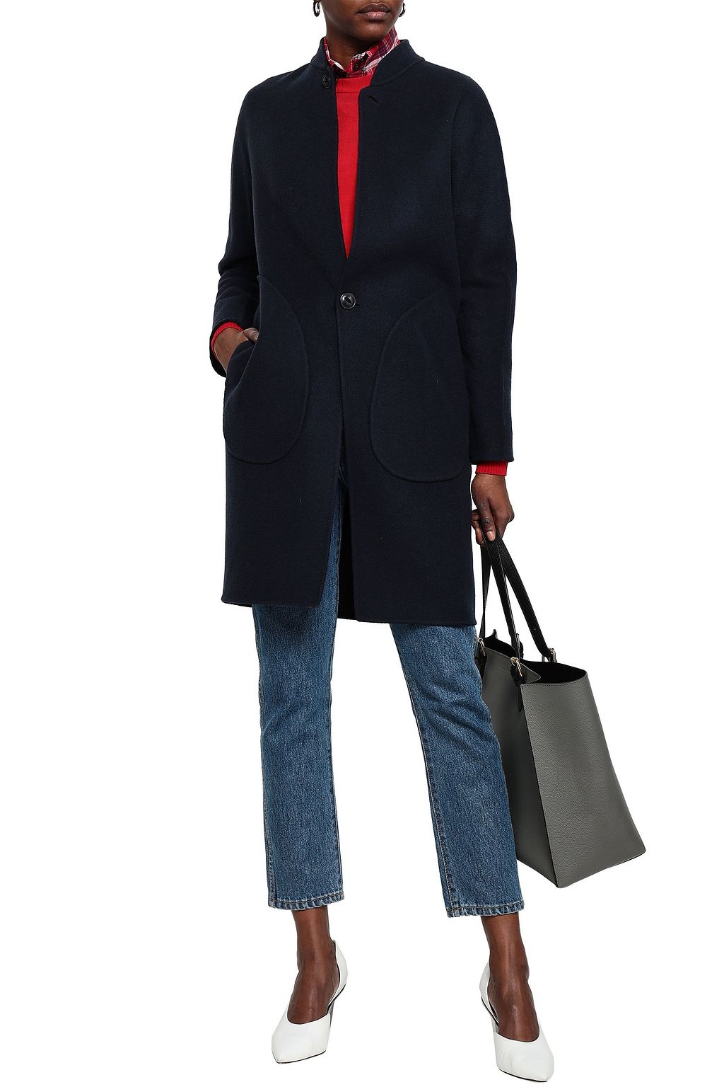 RAG & BONE Darwen reversible houndstooth wool and cashmere-blend coat
