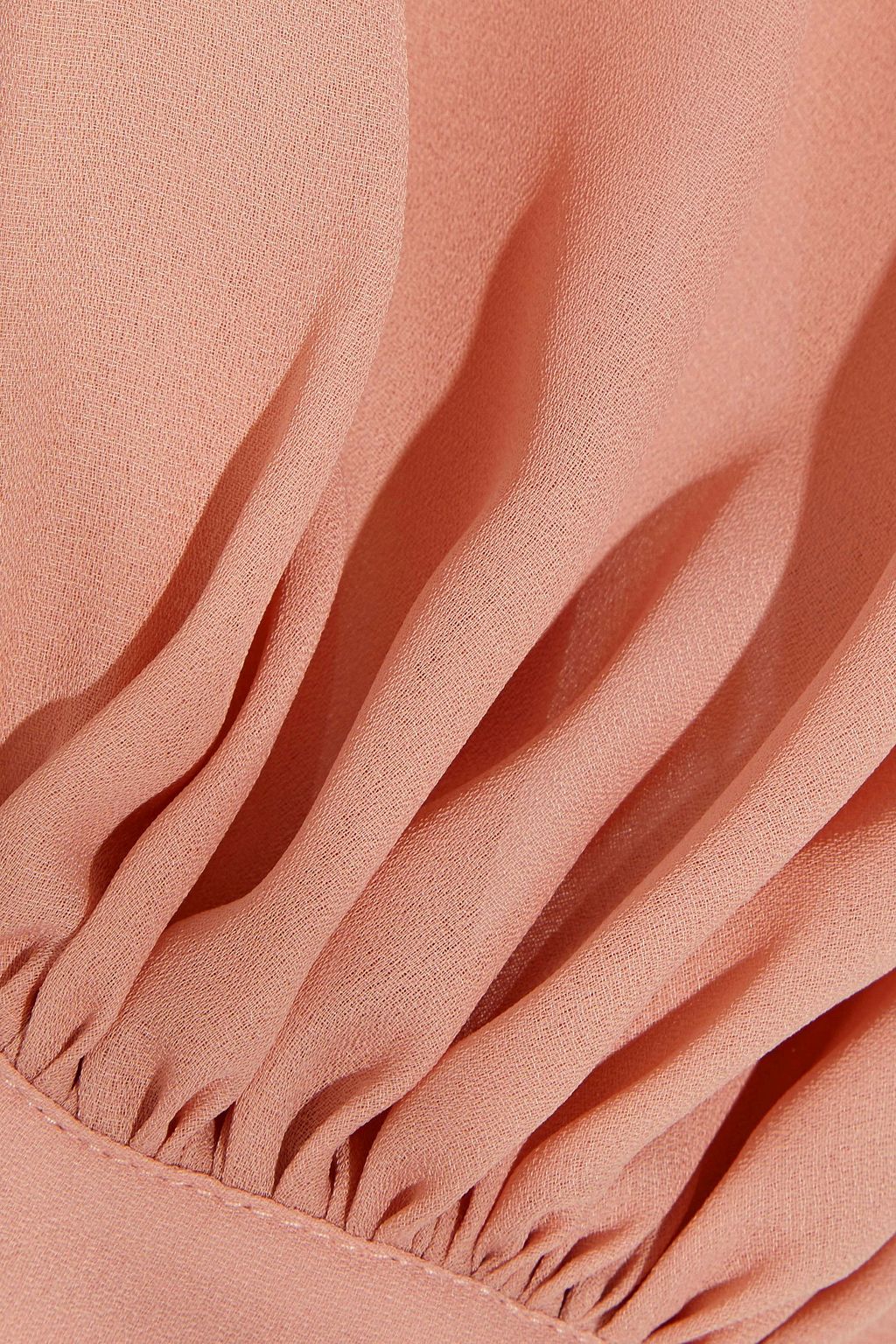 IRIS & INK Rosalind pussy-bow crepe de chine blouse
