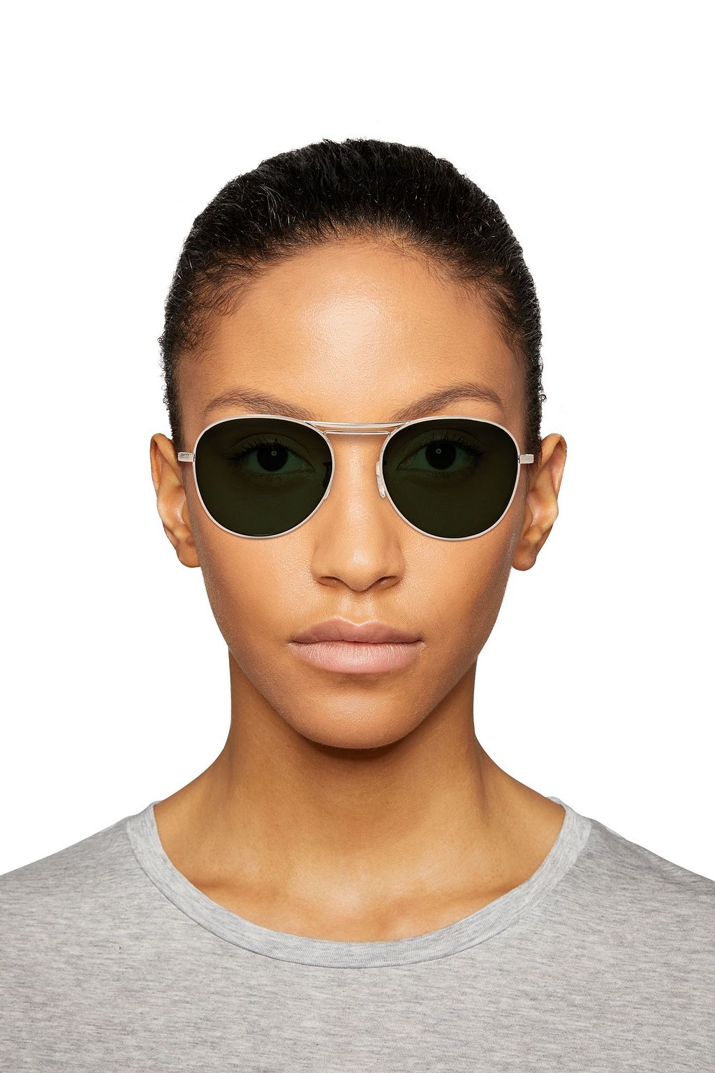 OLIVER PEOPLES Cade aviator-style gold-tone and tortoiseshell acetate sunglasses