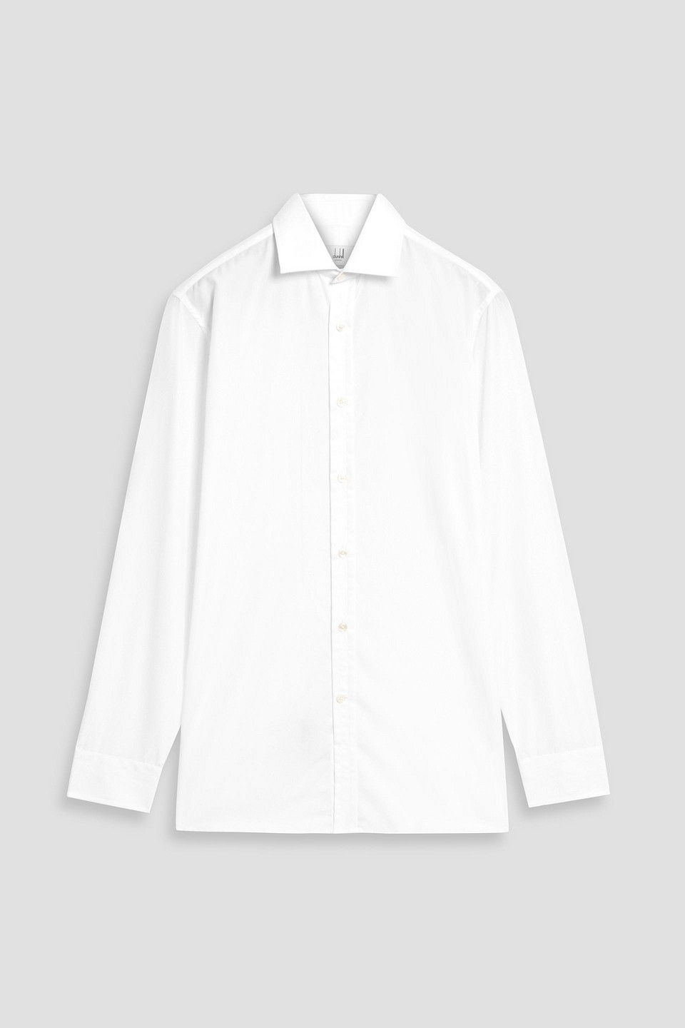 dunhill - cotton-poplin shirt - white - eu 46