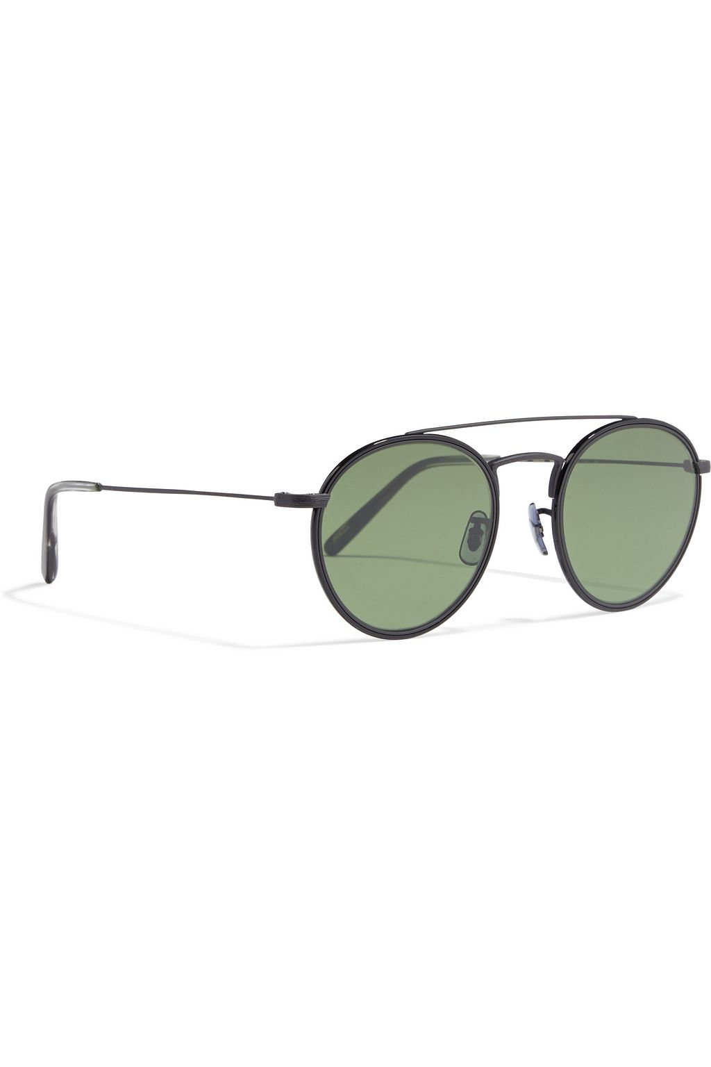 OLIVER PEOPLES Ellice round-frame titanium sunglasses