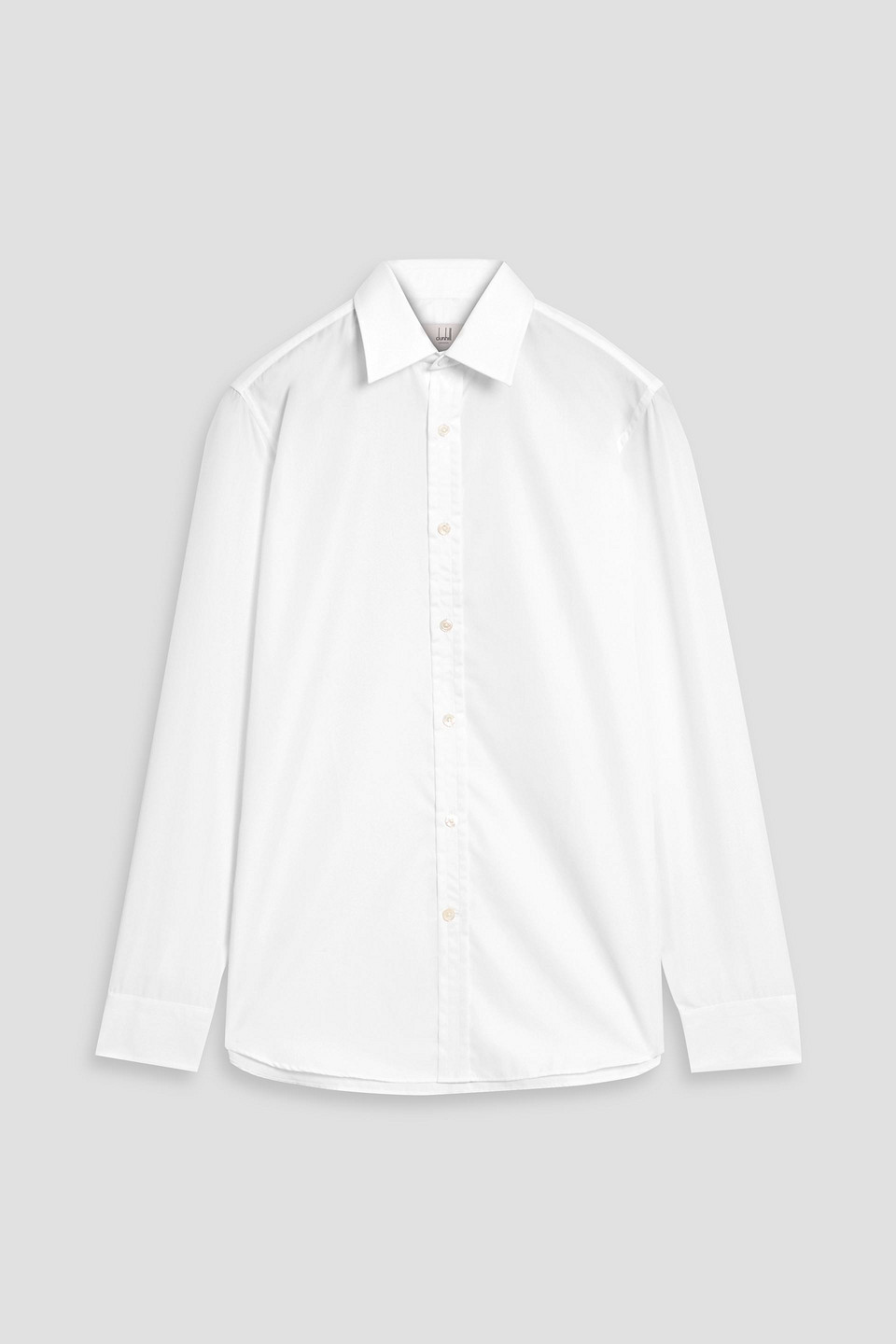 dunhill - cotton-poplin shirt - white - eu 43