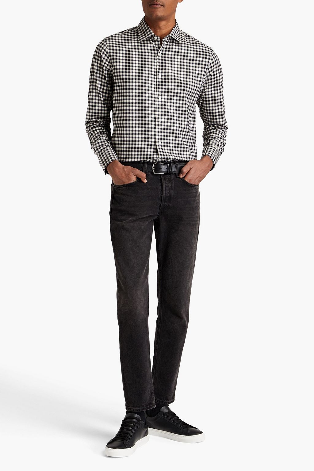 DUNHILL Hemd aus Baumwollflanell mit Karomuster