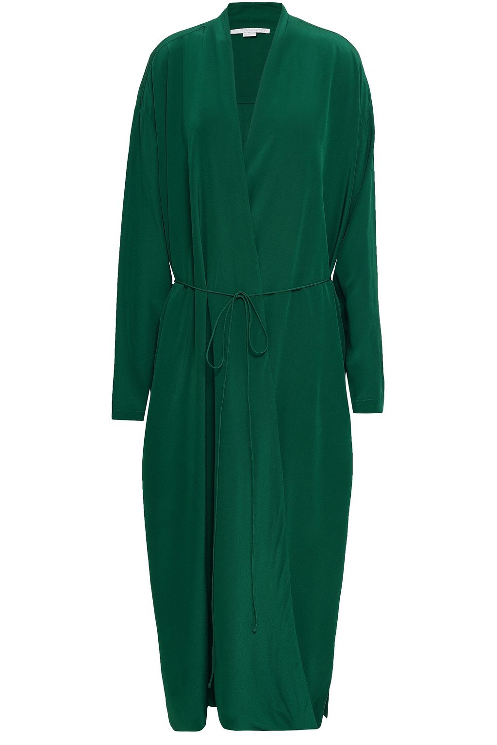 forest green silk dress