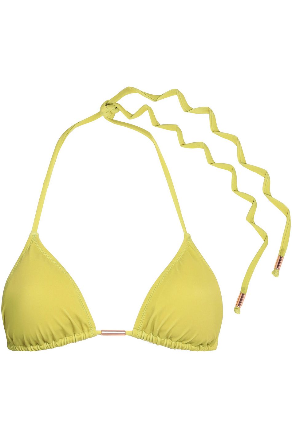 lime green triangle bikini