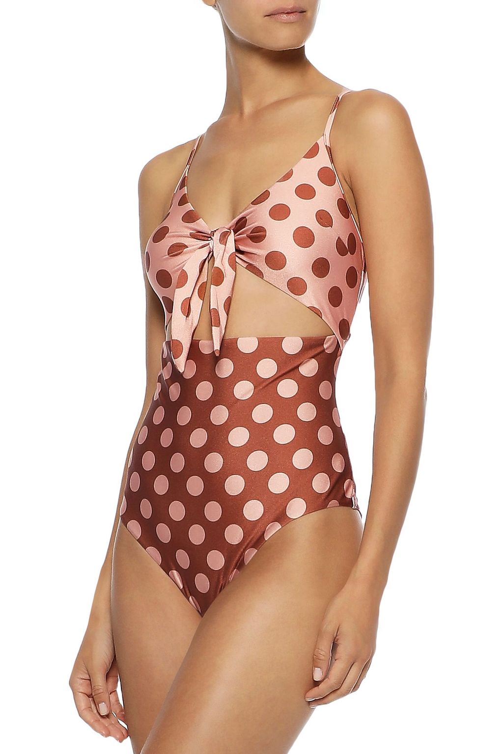 ZIMMERMANN Primrose knotted cutout swimsuit