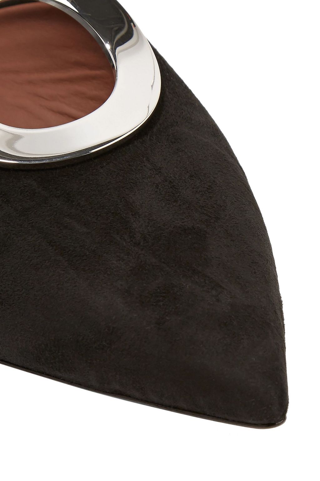 PROENZA SCHOULER Embellished suede slippers