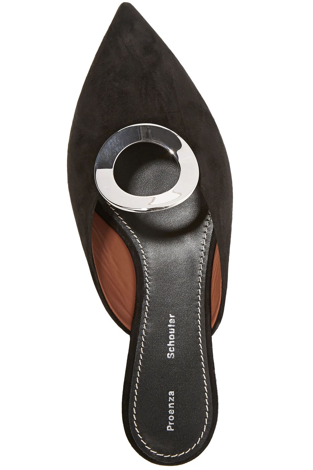 PROENZA SCHOULER Embellished suede slippers